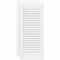 Ces portes d'armoires en bois avec un design à persiennes sont un choix parfait si vous souhaitez une pièce d'accent ou améli ...