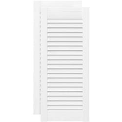 Vidaxl - Portes d'armoire à persiennes 2 pcs blanc 69x29,5 cm
