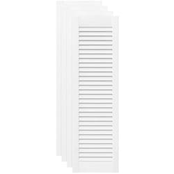 Vidaxl - Portes d'armoire à persiennes 4 pcs blanc 99x29,5 cm