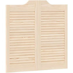 Portes battantes à persiennes 1paire 80 x 80 cm bois massif Pin - Vidaxl