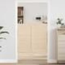 vidaXL Portes battantes à persiennes 1paire 100x100 cm bois massif Pin