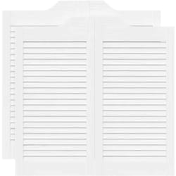 Portes battantes à persiennes 2 paires blanc 80x80 cm vidaXL