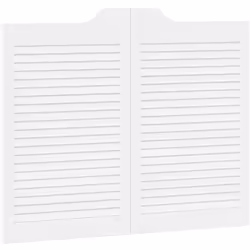 Cette paire de portes battantes facilite la circulation entre les espaces, facilitant ainsi l'entrée et la sortie des personn ...
