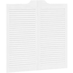 Vidaxl - Portes battantes à persiennes 1 paire blanc 100 x 100 cm