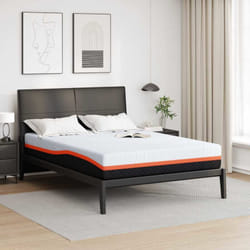 Vidaxl - Matelas Blanc, Gris 160 X 200 Cm Mousse