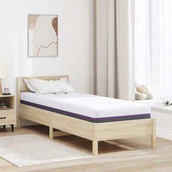 Vidaxl - Matelas Blanc, Gris 80 X 200 Cm Mousse