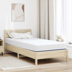 Vidaxl - Matelas Blanc, Bleu 90 X 200 Cm Mousse