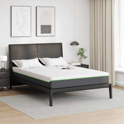 Vidaxl - Matelas Blanc, Gris 140 X 200 Cm Mousse
