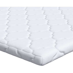 Coussins de Matelas Blanc 140 x 200 cm Polyester sans colle Vidaxl