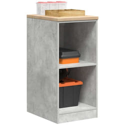 Armoire de rangement de garage gris béton 40x51x85 cm bois pin - Vidaxl