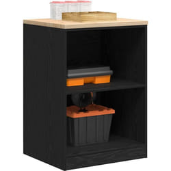 Armoire de rangement de garage noir 60x51x85 cm bois de pin - Vidaxl