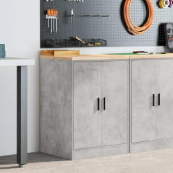 Vidaxl Armoire de rangement de garage - Gris béton