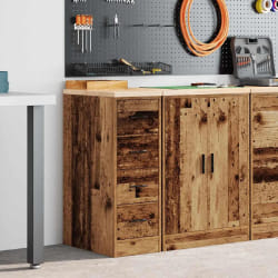 Vidaxl Armoire de rangement de garage - Vieux bois