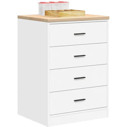 Armoire De Rangement De Garage Blanc 60x51x85 Cm Bois De Pin Vidaxl