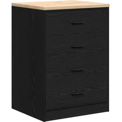 Armoire de rangement de garage noir 60x51x85 cm bois de pin Vidaxl