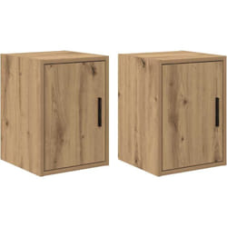 Armoires murales garage 2 pcs chêne artisanal bois d'ingénierie Vidaxl