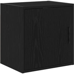 Armoire murale de garage noir bois d'ingénierie Vidaxl