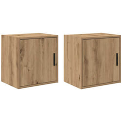 Armoires murales garage 2 pcs chêne artisanal bois d'ingénierie Vidaxl