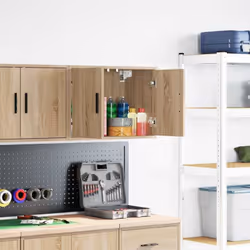 Cette armoire murale de garage est parfaite pour ranger outils et accessoires sans occuper de place au sol. Matériau stable e ...