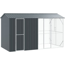 Vidaxl - Aviary pour oiseaux avec extension anthracite 210x442x247 cm en acier