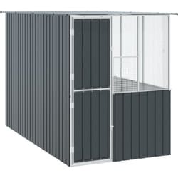 Vidaxl - Cage à oiseaux Anthracite 215x78x200 cm Acier galvanisé