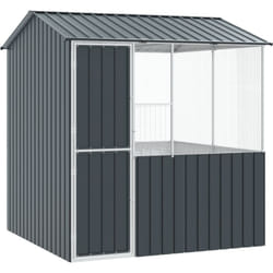 Vidaxl - Cage à oiseaux Anthracite 215x78x200 cm en acier galvanisé