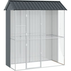 Vidaxl - Aviary pour oiseaux Anthracite 215x110x247 cm Acier