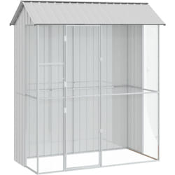 Vidaxl - Aviary pour oiseaux Gris 215x110x247 cm Acier