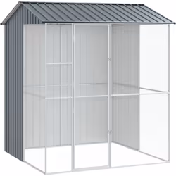 Cette cage à oiseaux d'extérieur; avec sa couleur anthracite à la fois robuste et classe, est l'endroit parfait pour offrir à ...