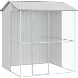 Vidaxl - Volière pour oiseaux Grise 215x210x247 cm Acier