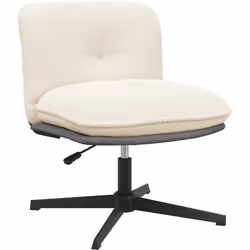 Cette chaise de bureau pivotante tendance est une combinaison parfaite d'élégance et de confort, avec un design minimaliste. ...