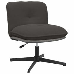 vidaXL Chaise pivotante de bureau Gris foncé
