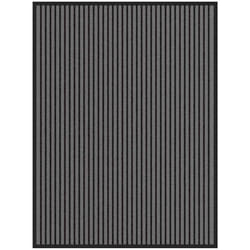 Paillasson noir et gris à rayures 90x120 cm Vidaxl