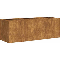 Jardinière rouillé 120x40x40 cm acier inoxydable vidaXL