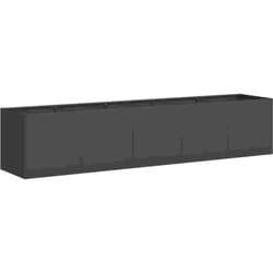 Vidaxl - Jardinière noir 200x40x40 cm acier laminé à froid