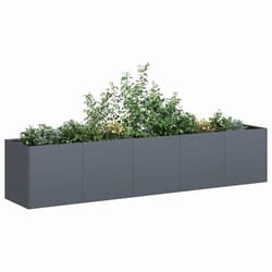 VidaXL 860684 pot à fleurs Acier Anthracite