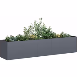 Améliorez vos espaces extérieurs avec cette élégante jardinière, parfaite pour les jardins, les balcons et les patios. Matéri ...