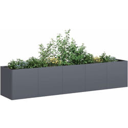 Vidaxl - Jardinière anthracite 200x40x40 cm acier laminé à froid