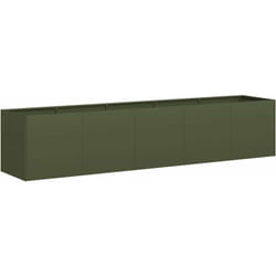 Vidaxl - Jardinière vert olive 200x40x40 cm acier laminé à froid