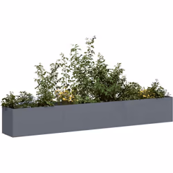 Améliorez vos espaces extérieurs avec cette élégante jardinière, parfaite pour les jardins, les balcons et les patios. Matéri ...