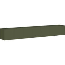 Vidaxl - Jardinière vert olive 280x40x40 cm acier laminé à froid