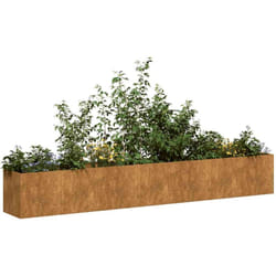 Jardinière rouillé 280x40x40 cm acier inoxydable - Vidaxl