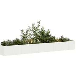 Vidaxl - Jardinière blanc 360x40x40 cm acier laminé à froid