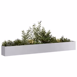 vidaXL Jardinière 360x40x40 cm acier galvanisé pot de fleurs support de plantes lit surélevé support de jardinière bac 860701