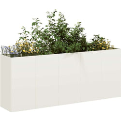 Vidaxl - Jardinière blanc 200x40x80 cm acier laminé à froid