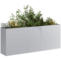 Jardinière 200x40x80 cm acier galvanisé - Vidaxl
