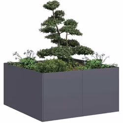 Améliorez vos espaces extérieurs avec cette élégante jardinière, parfaite pour les jardins, les balcons et les patios. Matéri ...