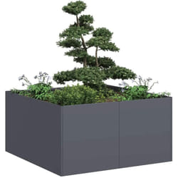 Vidaxl - Jardinière anthracite 80x80x40 cm acier laminé à froid