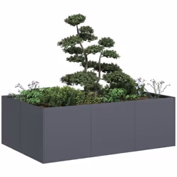 Améliorez vos espaces extérieurs avec cette élégante jardinière, parfaite pour les jardins, les balcons et les patios. Matéri ...
