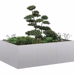 Améliorez vos espaces extérieurs avec cette élégante jardinière, parfaite pour les jardins, les balcons et les patios. Matéri ...